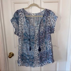 Sonoma paisley print blouse